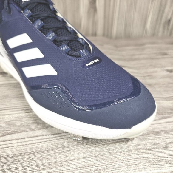 Adidas Icon 7 Low Top Metal Baseball Cleats-Navy/White-S23853-Men\'s Size 13 NEW